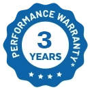 3 Years Warranty