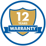 12-year warranty on color film integrity