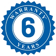6+ year warranty