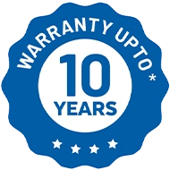 10-year waterproofing warranty